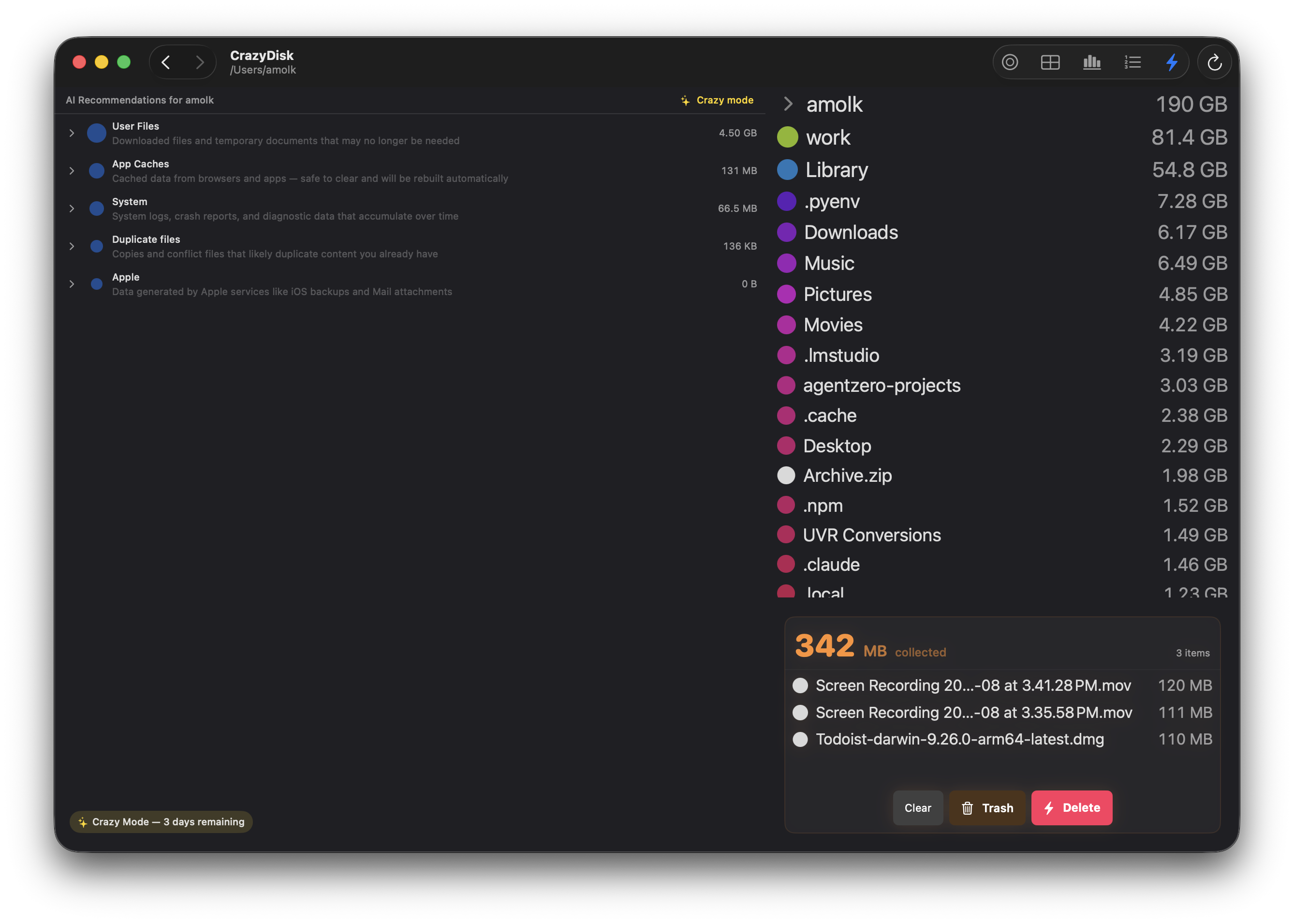 AI recommendations